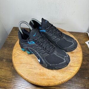 Nike Shox Navina Womens Running Shoes Black Blue 356918-014 Size 8